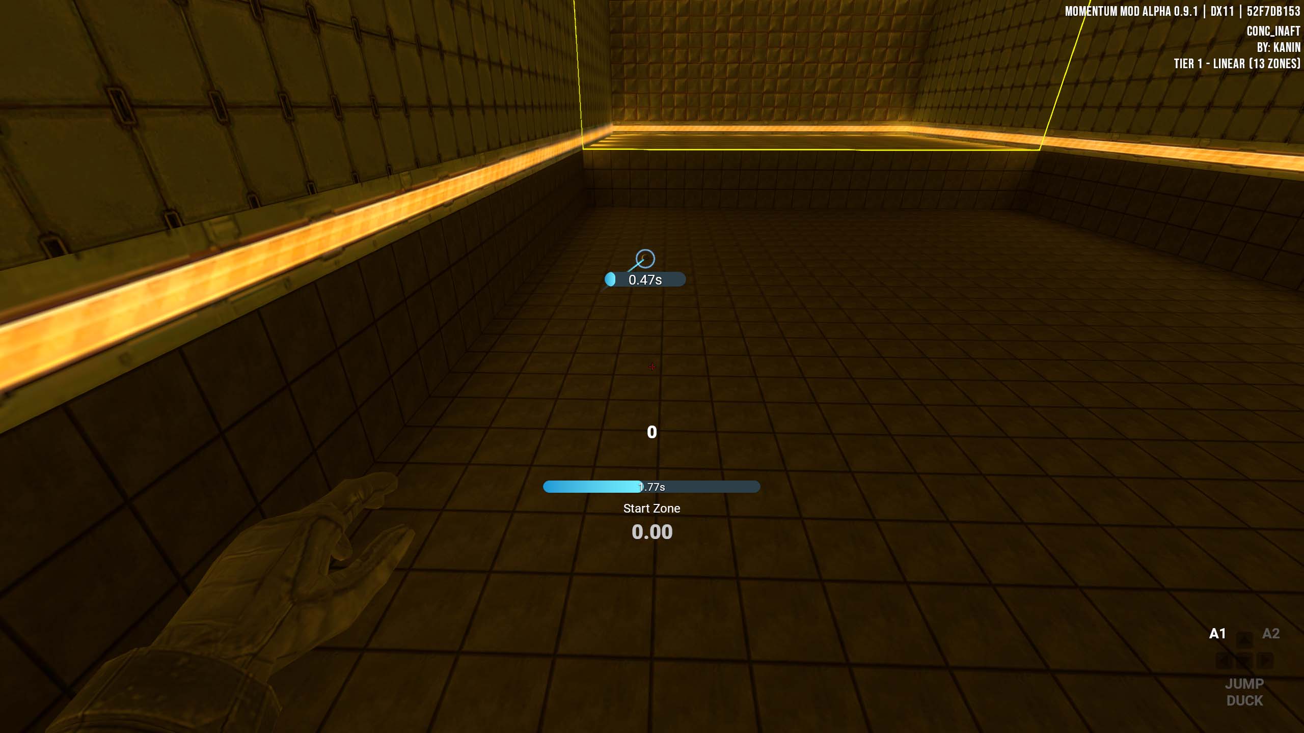 Momentum Mod's new in-game UI displaying the in-game hud/ui