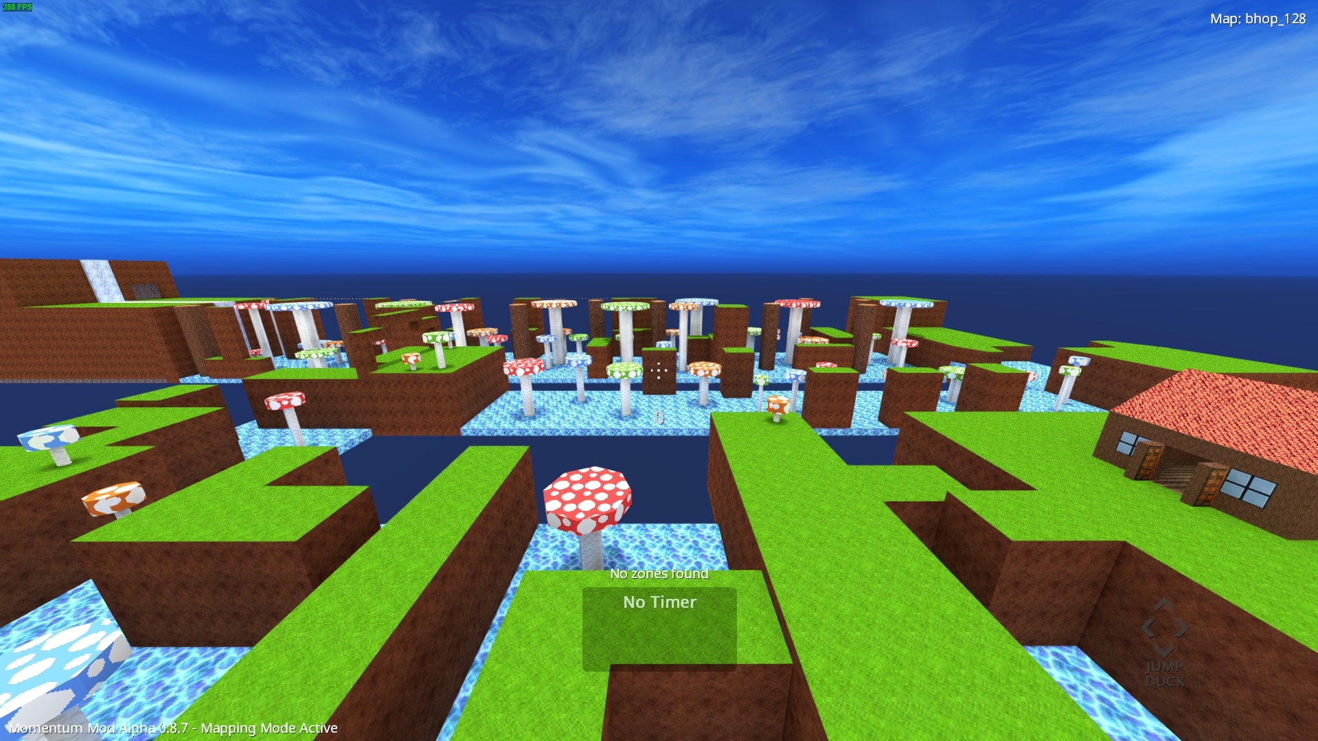 A screenshot of bhop_oldschool's Hammer Editor view