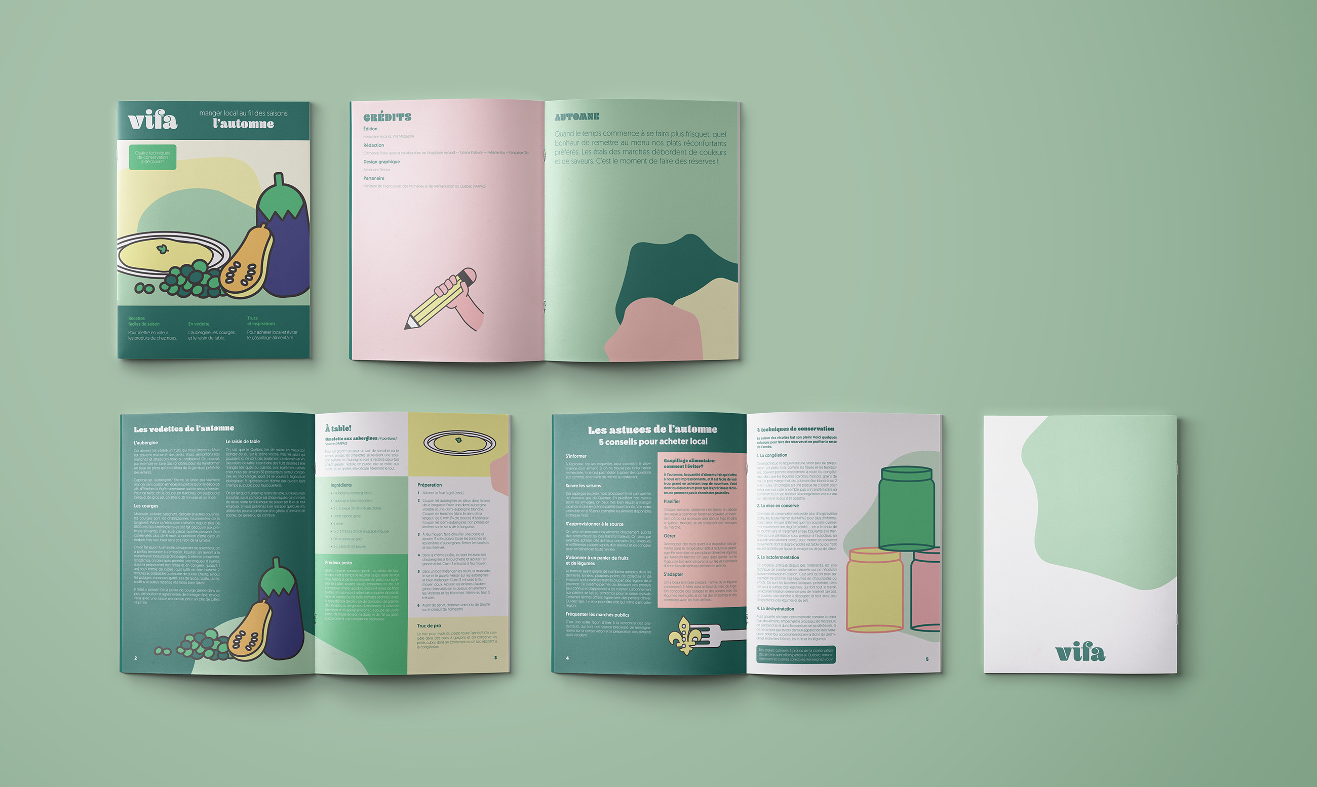 The final booklet mockup of VIFA's project