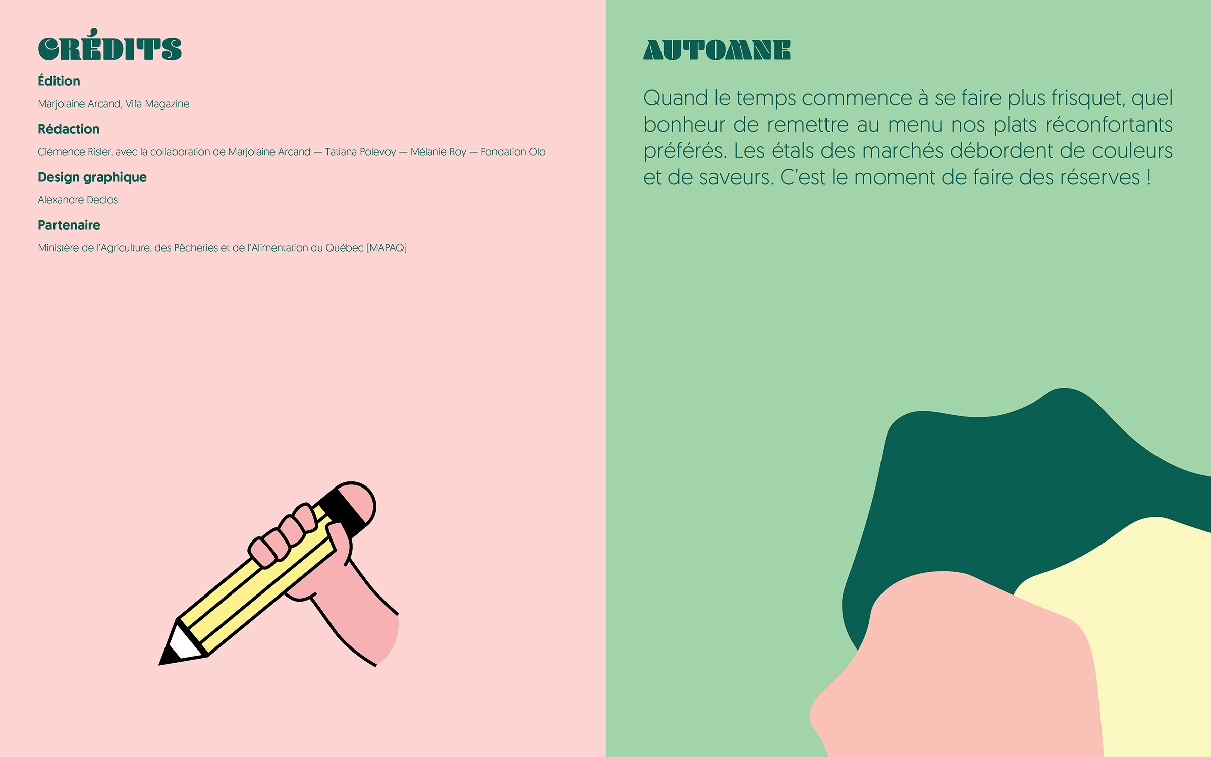 The final booklet mockup of VIFA's project